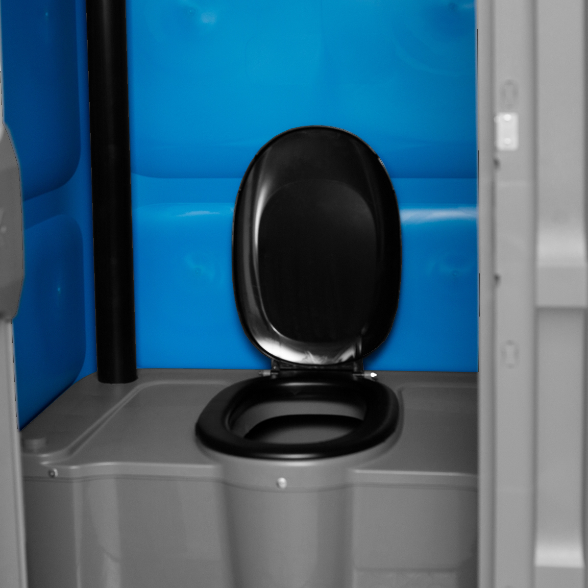 Toypek blauw oud 15 Binnenkant mobiele wc