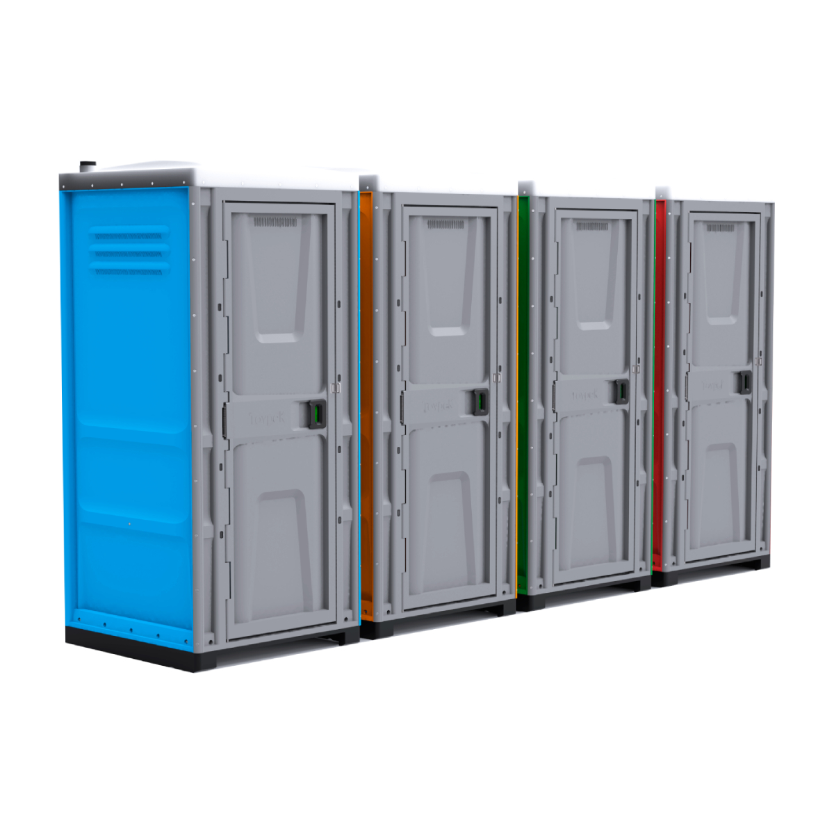 Toypek blauw oud 7 Dixi toiletten huren