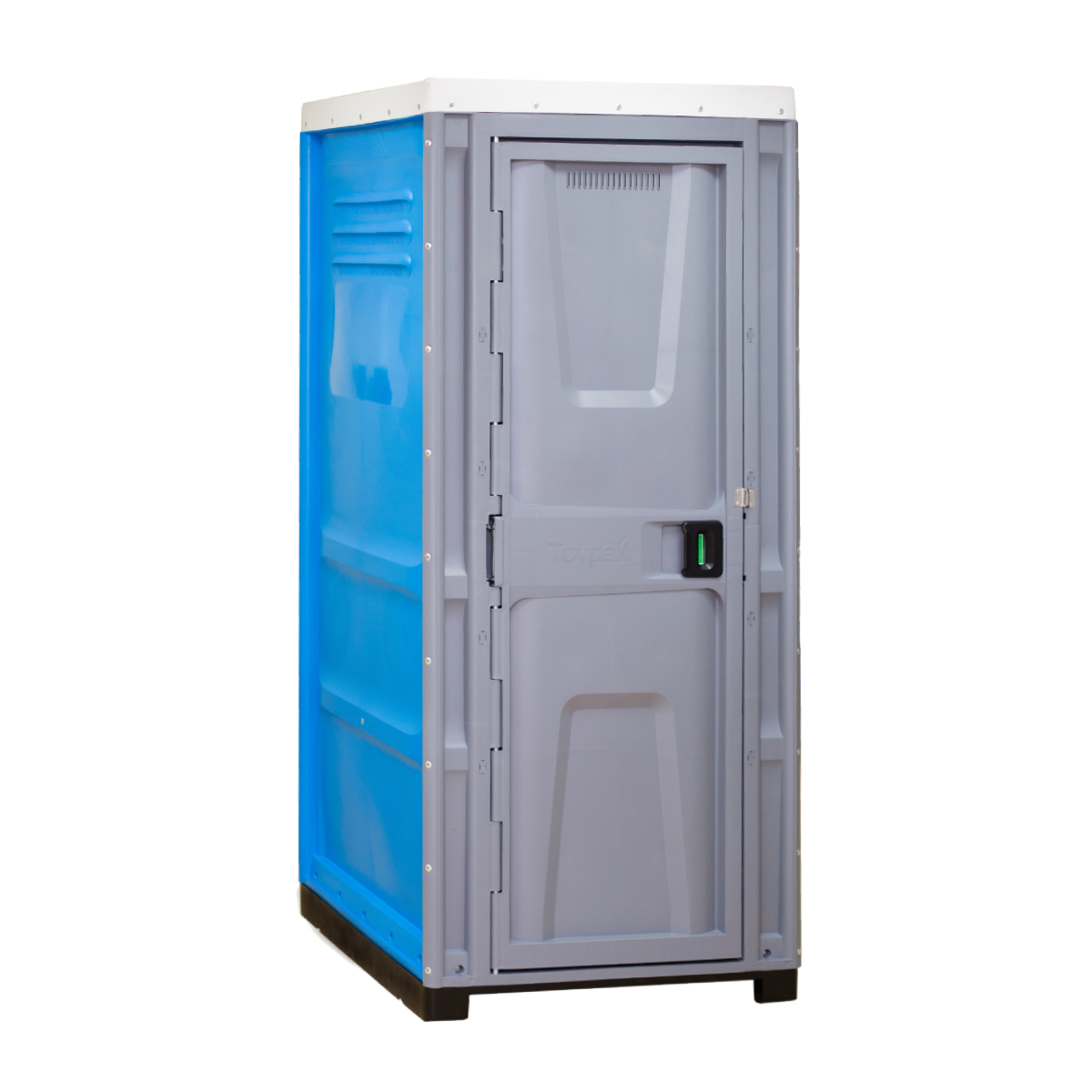 Toypek blauw oud 9 Mobiele douchecabines huren
