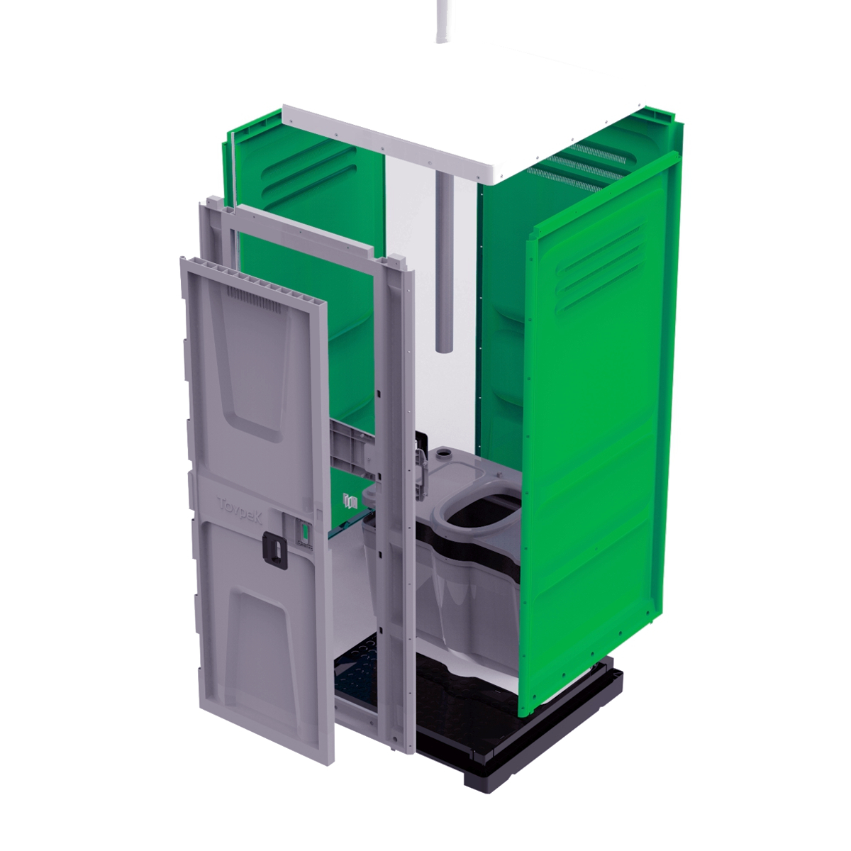Toypek groen oud 13 Wc unit ongemonteerd