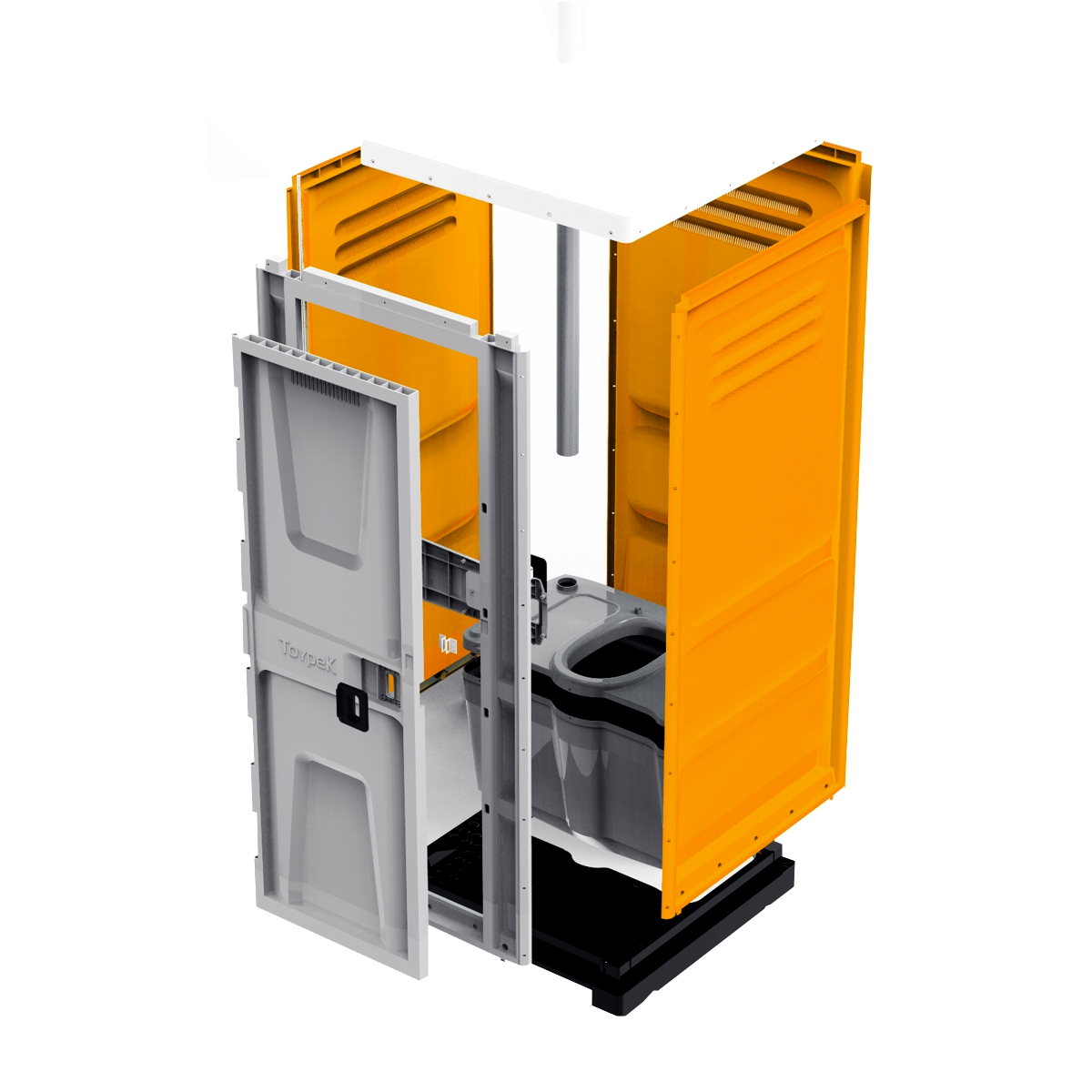 Toypek oranje oud 8 Toiletunit ongemonteerd