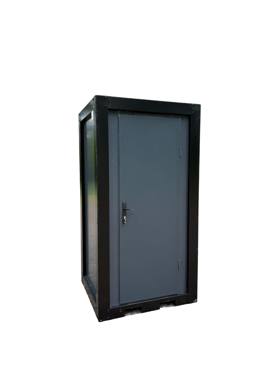 Toilet unit grijs/zwart Toiletunit mobiel sanitair kopen