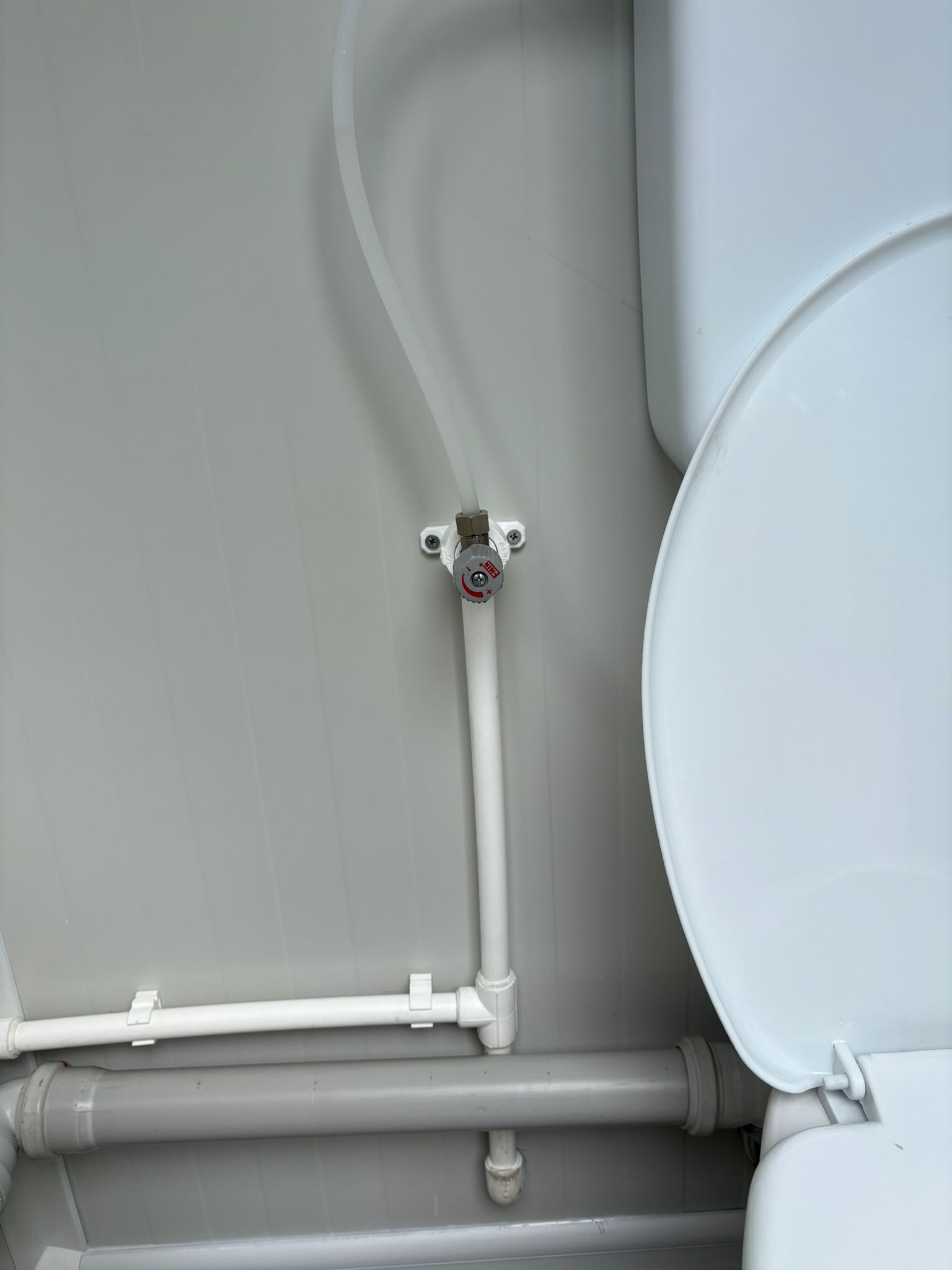 Waterafsluiter toilet Vorstvrije toilet unit