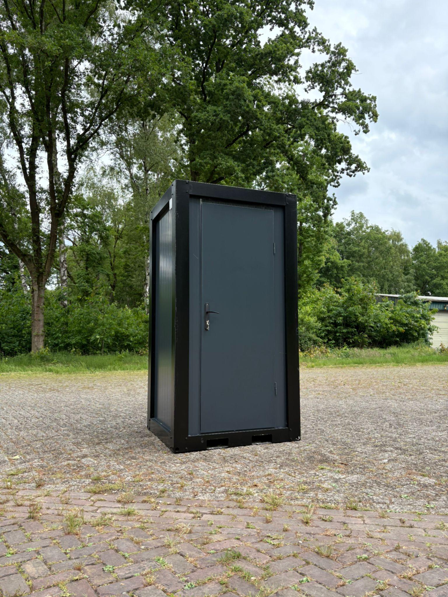 Mobiele douchecabine Douche unit grijs zwart