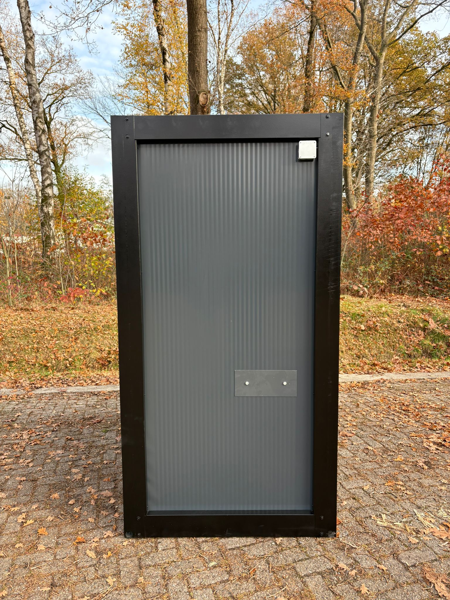 Lasdoos douche unit met omkleedruimte Lasdoos douche unit met omkleedruimte