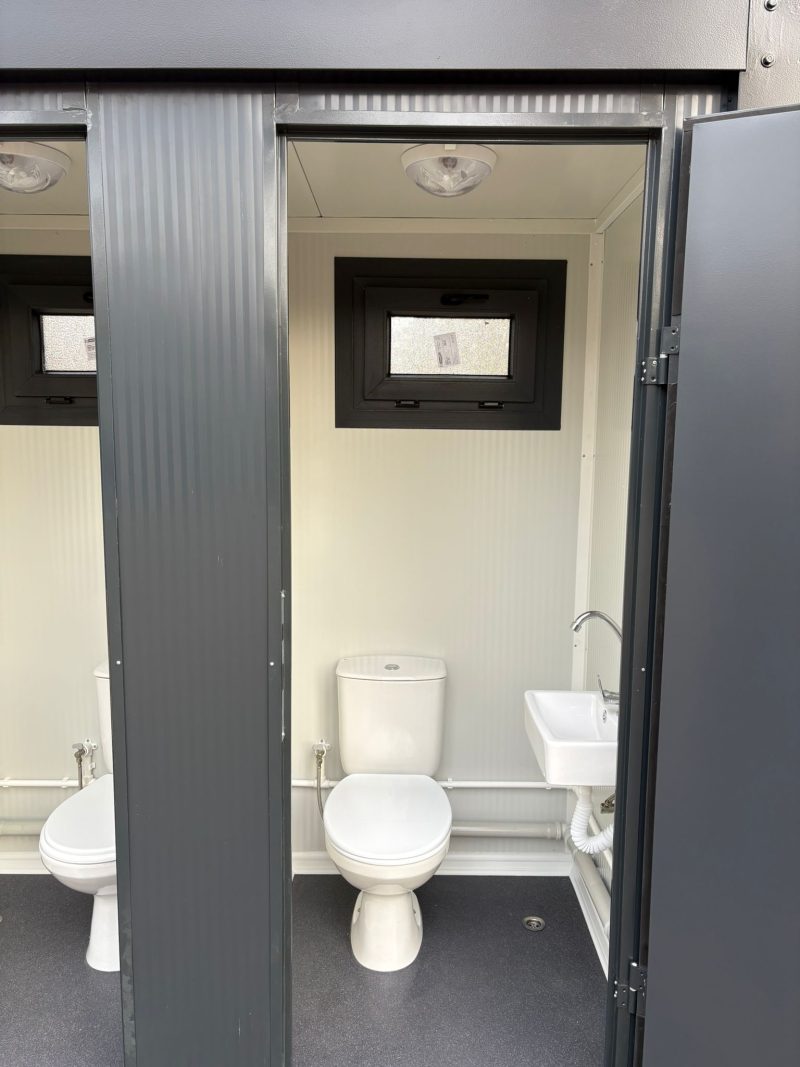 Rechts Dubbel toilet unit