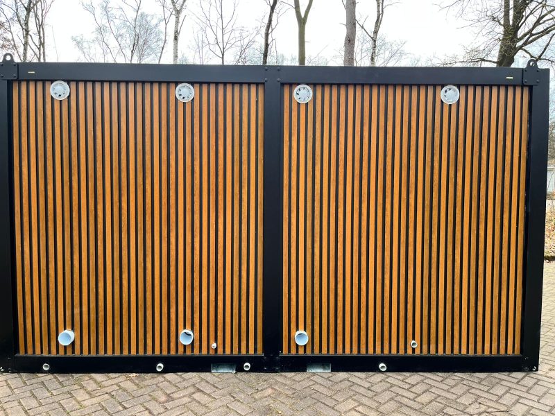 Buitenkant achterkant overzicht foto