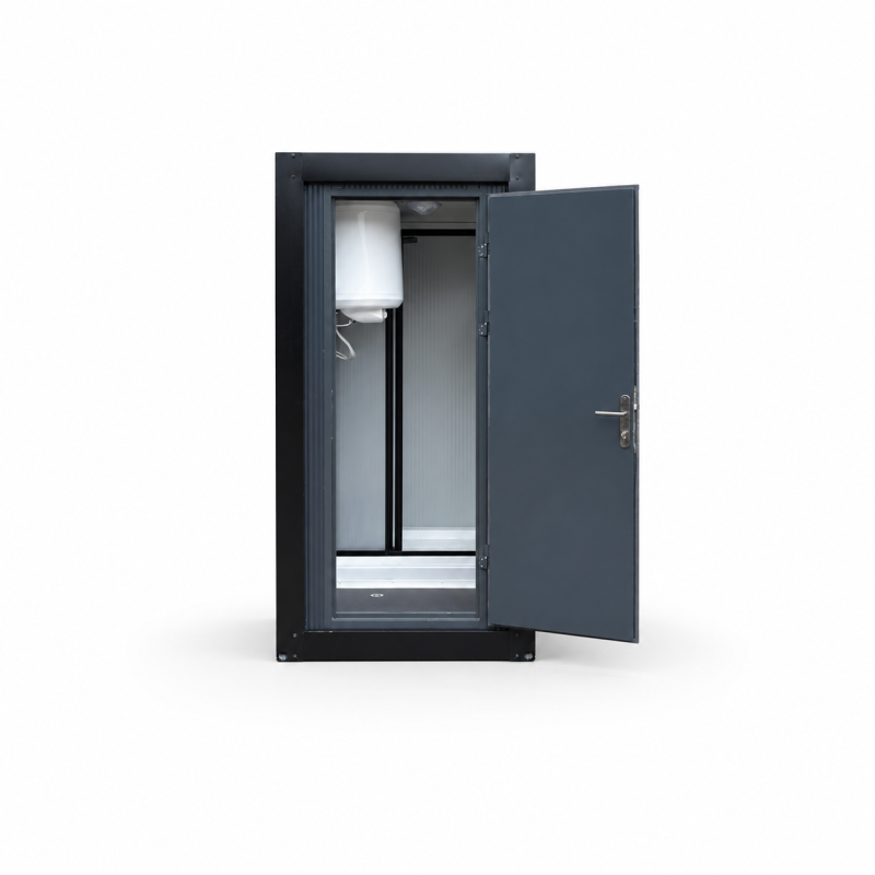 Productfoto douche unit met voorportaal
