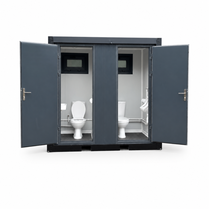 Productfoto dubbel toilet met urinoir